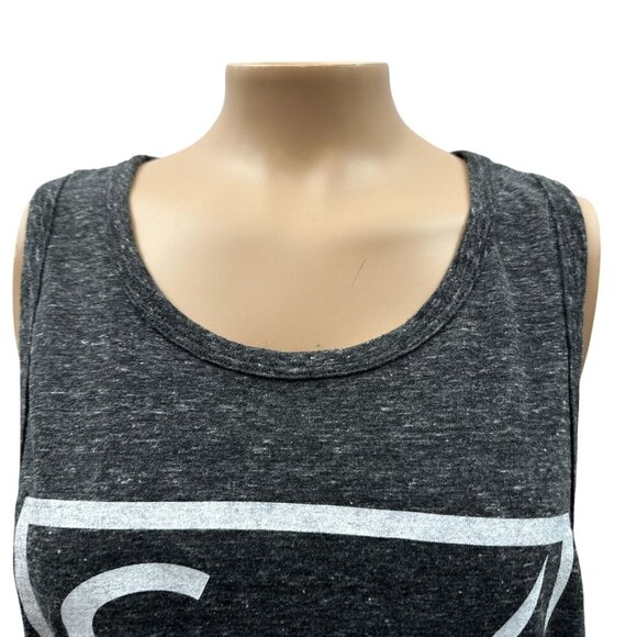 Santa‎ Barbara Charcoal Gray Tunic Tank Top Relax Sleeveless Logo Print Women S - Picture 10 of 10
